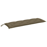 Vidaxl jardin banc coussin 150x50x7 cm tissu mélangé taupe