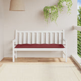 VIDAXL Garden Bench blazina 150x50x7 cm tkanina mešano vino rdeče