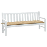 Vidaxl Garden Bench Kissen 180x50x7 cm Stoff gemischt Beige