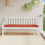 VIDAXL Garden Bench blazina 180x50x7 cm tkanina mešano rdeča