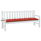 Vidaxl Garden Bench polštář 180x50x7 cm tkanina smíšená červená