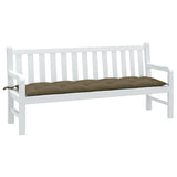 VIDAXL Garden Bench Blaža 180x50x7 cm tkanina mešana taupe