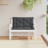 Vidaxl Garden Bench Puter 2 St 100x50x7 cm stoff Mixed Anthracite Color