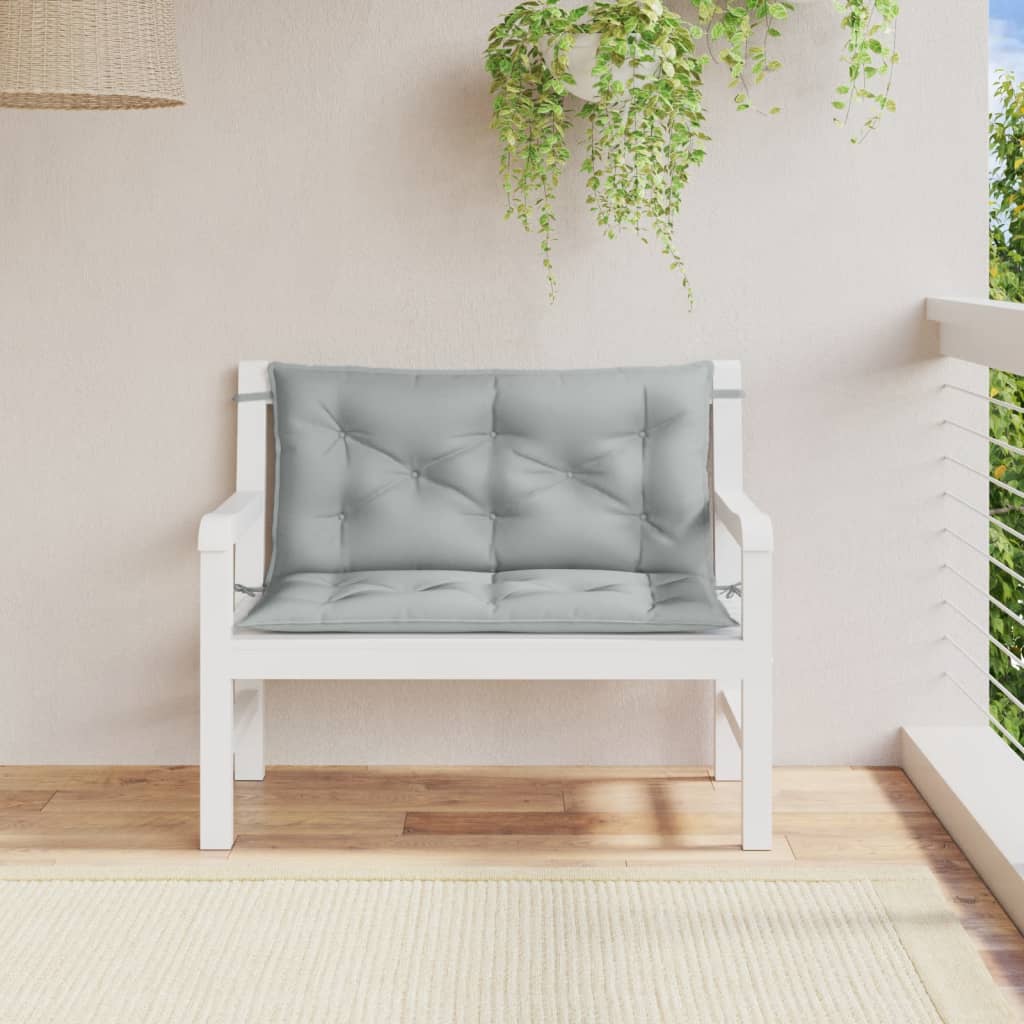 Vidaxl Garden Bench CUDIONS 2 ST 100X50X7 CM Tyg Mixed Light Grey