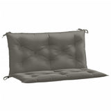 Vidaxl Garden Bench Puder 2 PCS 100x50x7 cm Stof blandet mørkegrå