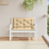 Vidaxl Garden Bench Puder 2 stk 100x50x7 cm stof Blandet beige