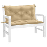 Vidaxl Garden Bench Puder 2 stk 100x50x7 cm stof Blandet beige