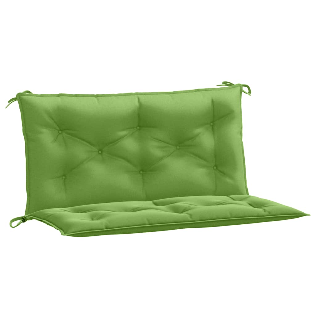 Vidaxl Garden Banch Cushions 2 PCS 100x50x7 cm in tessuto miscelato verde