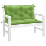 Vidaxl Garden Bench polštáře 2 ks 100x50x7 cm tkanina smíšená zelená