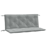 Vidaxl Garden Bench Puder 2 stk 120x50x7 cm stof Blandet lysegrå