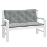 Vidaxl Garden Bench Puter 2 PCS 120x50x7 cm Stoff Mixed Light Grey