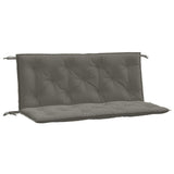 Vidaxl Garden Bench Puder 2 Pcs 120x50x7 cm Stof blandet mørkegrå