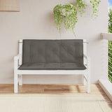 Vidaxl Garden Bench Puder 2 Pcs 120x50x7 cm Stof blandet mørkegrå