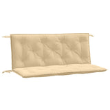 Vidaxl Garden Banc Cushions 2 PCS 120x50x7 cm Tissu mixte beige