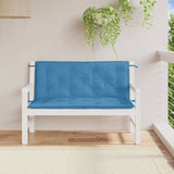 Vidaxl Garden Bench Puter 2 PCS 120x50x7 cm stoff Mixed Blue