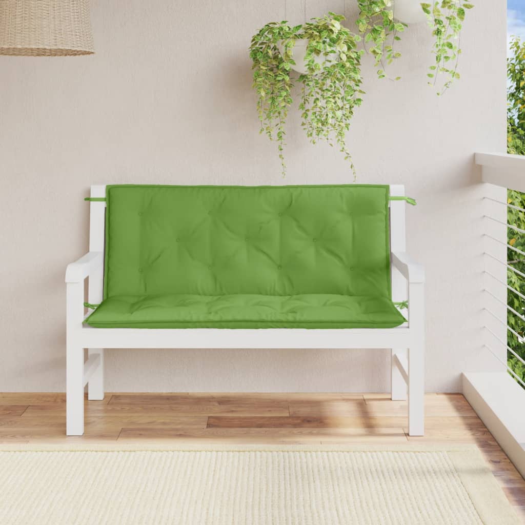 Vidaxl Garden Bench Puter 2 PCS 120x50x7 cm stoff Mixed Green