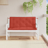 Vidaxl Garden Bench Poduszki 2 szt. 120x50x7 cm Mieszany czerwony