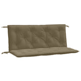 Vidaxl Garden Bench polštáře 2 ks 120x50x7 cm tkanina smíšená taupe