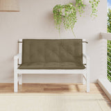 Vidaxl Garden bench cushions 2 pcs 120x50x7 cm fabric mixed taupe