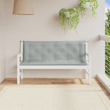 Vidaxl Garden Bench Puder 2 St 150x50x7 cm Stof blandet lysegrå