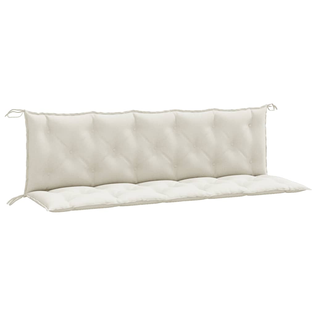 Vidaxl Garden Bench Cushions 2 PCS 180x50x7 CM TELA CREMADA COLADA