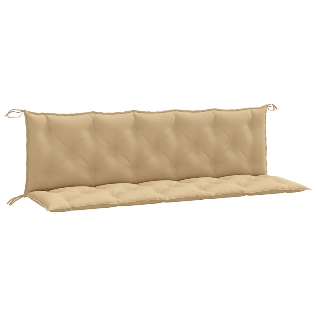 Vidaxl Garden Bench Puter 2 PCS 180x50x7 cm stoff Mixed Beige