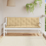 Vidaxl Garden Bench Puter 2 PCS 180x50x7 cm stoff Mixed Beige