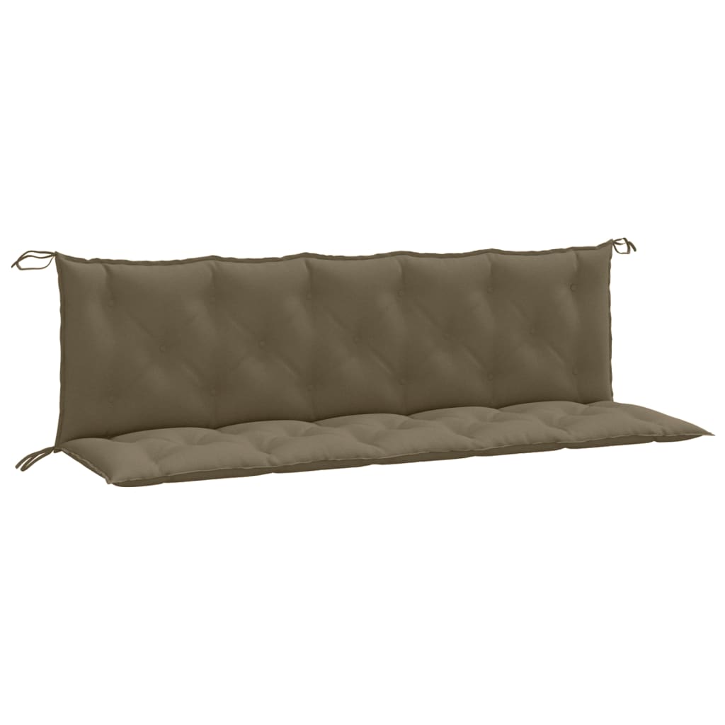 Vidaxl Garden Bench Poduszki 2 szt. 180x50x7 cm Mieszana taupe