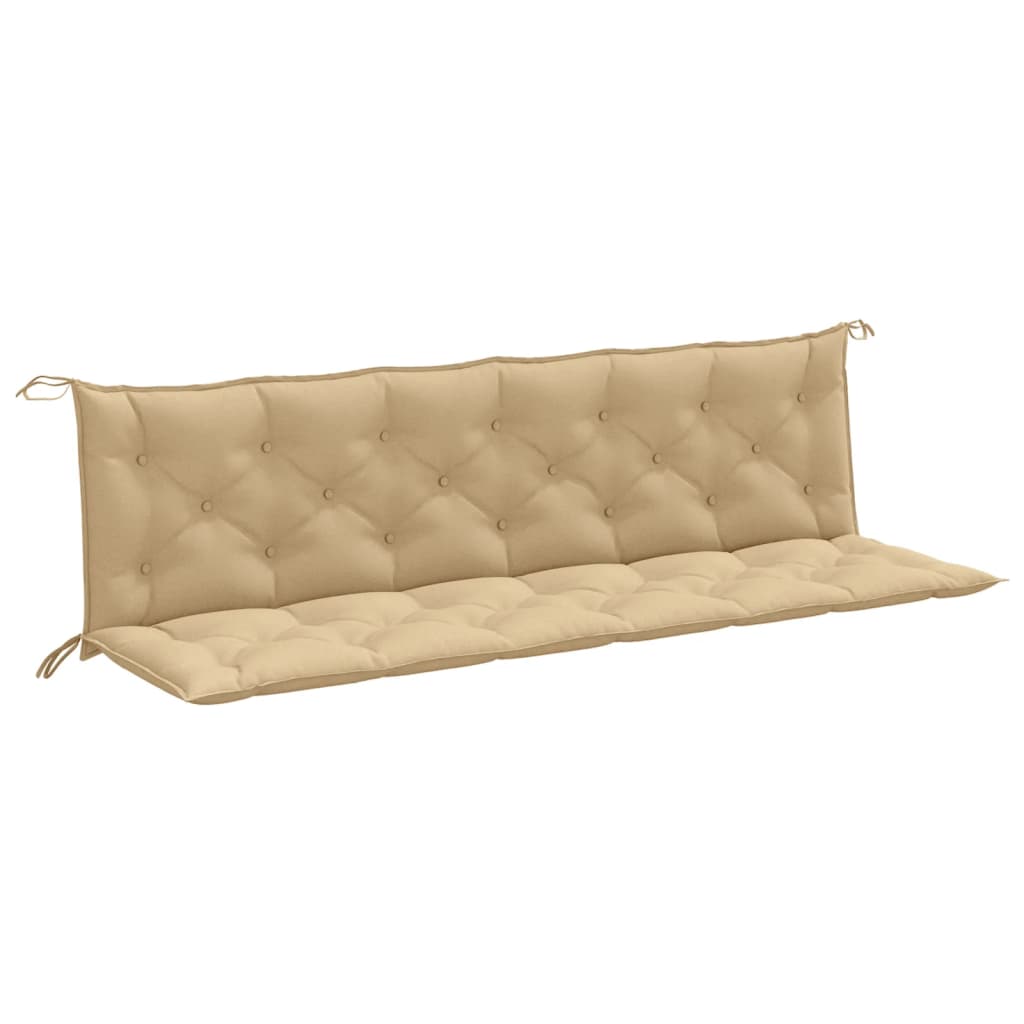 Vidaxl Garden bench cushions 2 ST 200x50x7 cm Fabric mixed beige