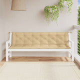 VIDAXL Garden Bench blazine 2 St 200x50x7 cm tkanina mešana bež