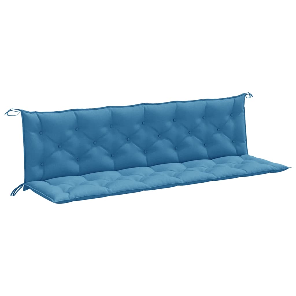 Vidaxl Garden Bench Puter 2 St. 200x50x7 cm stoff Mixed Blue