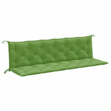 Vidaxl Garden Banc Cushions 2 ST 200x50x7 cm Tissu vert mélangé