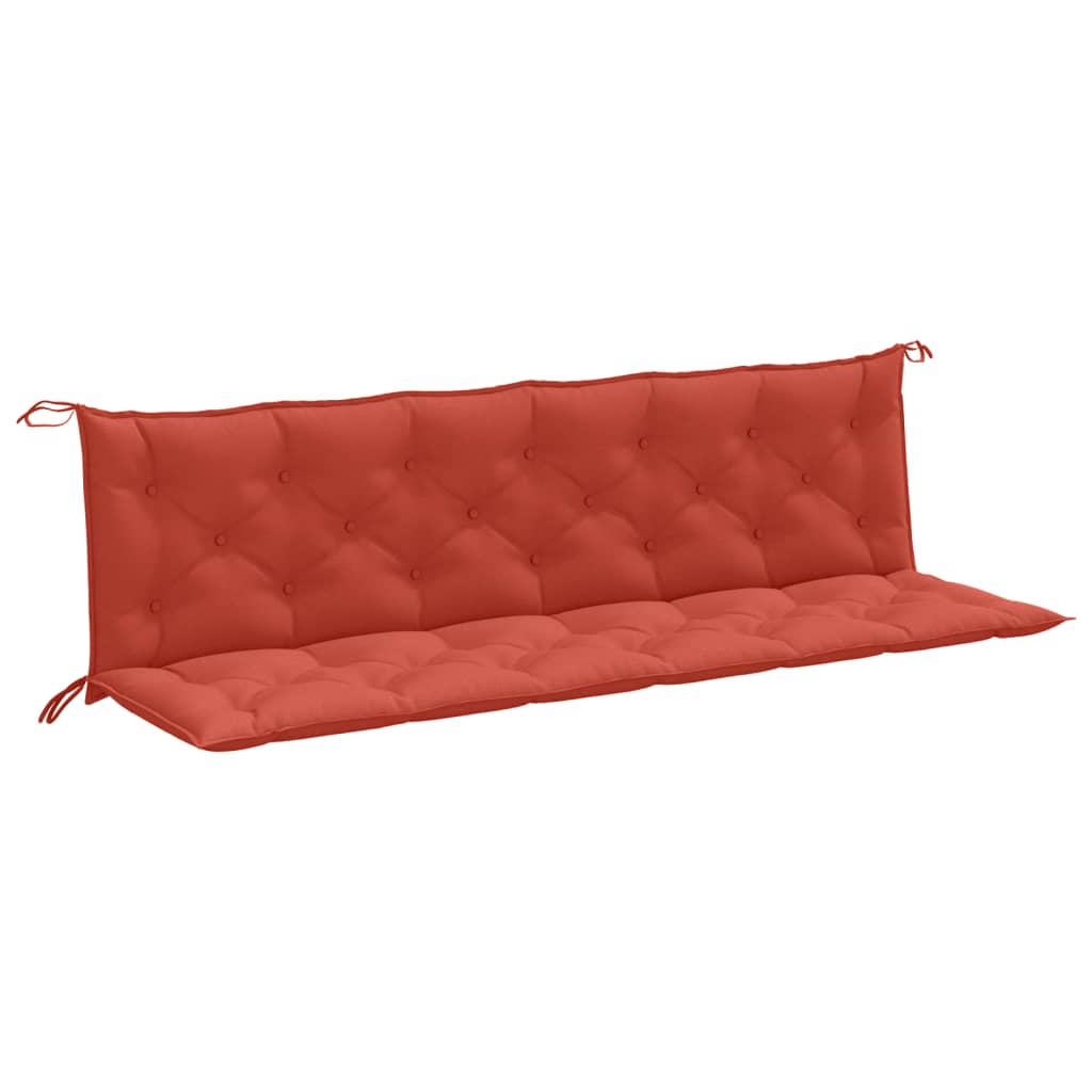 Vidaxl Garden Bench CUDIONS 2 ST 200x50x7 CM Tyg Mixed Red