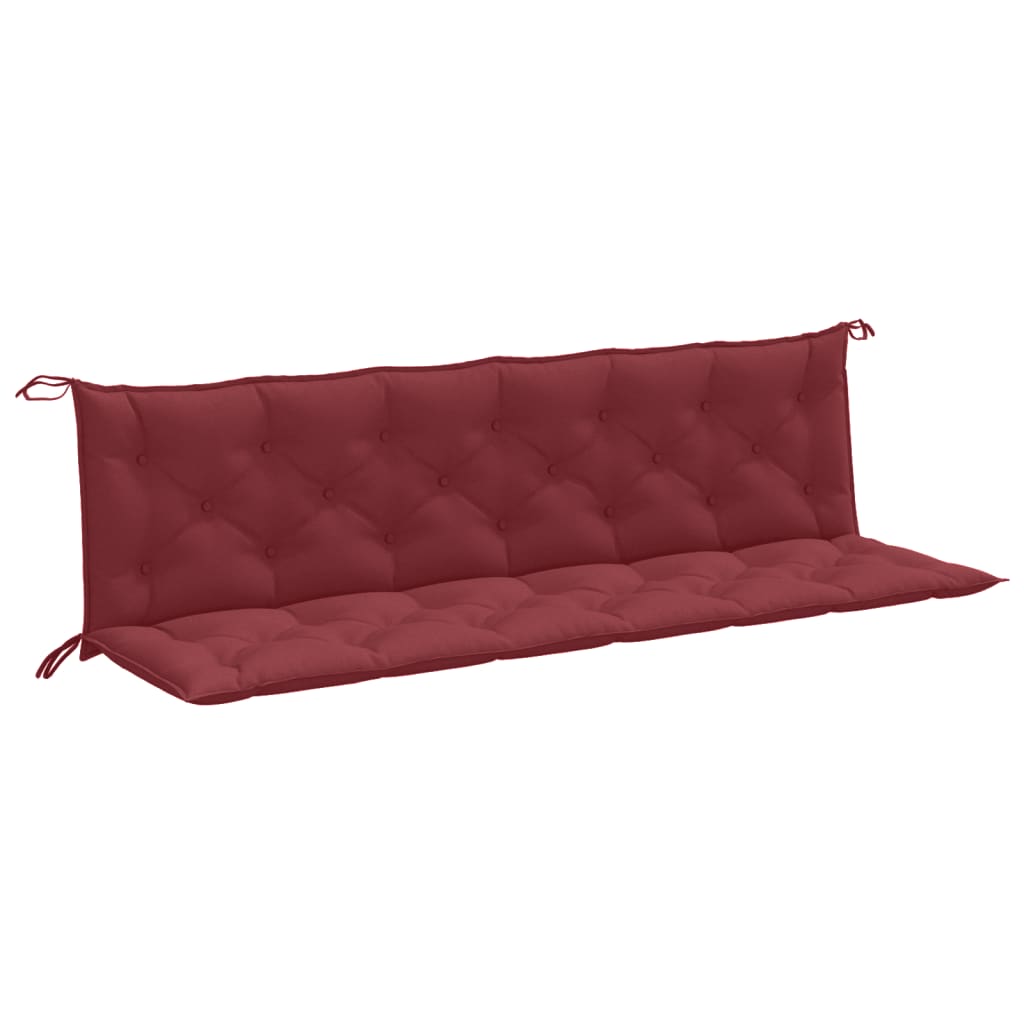 Vidaxl Garden Bench Cushions 2 ST 200x50x7 CM Vino misto Rosso