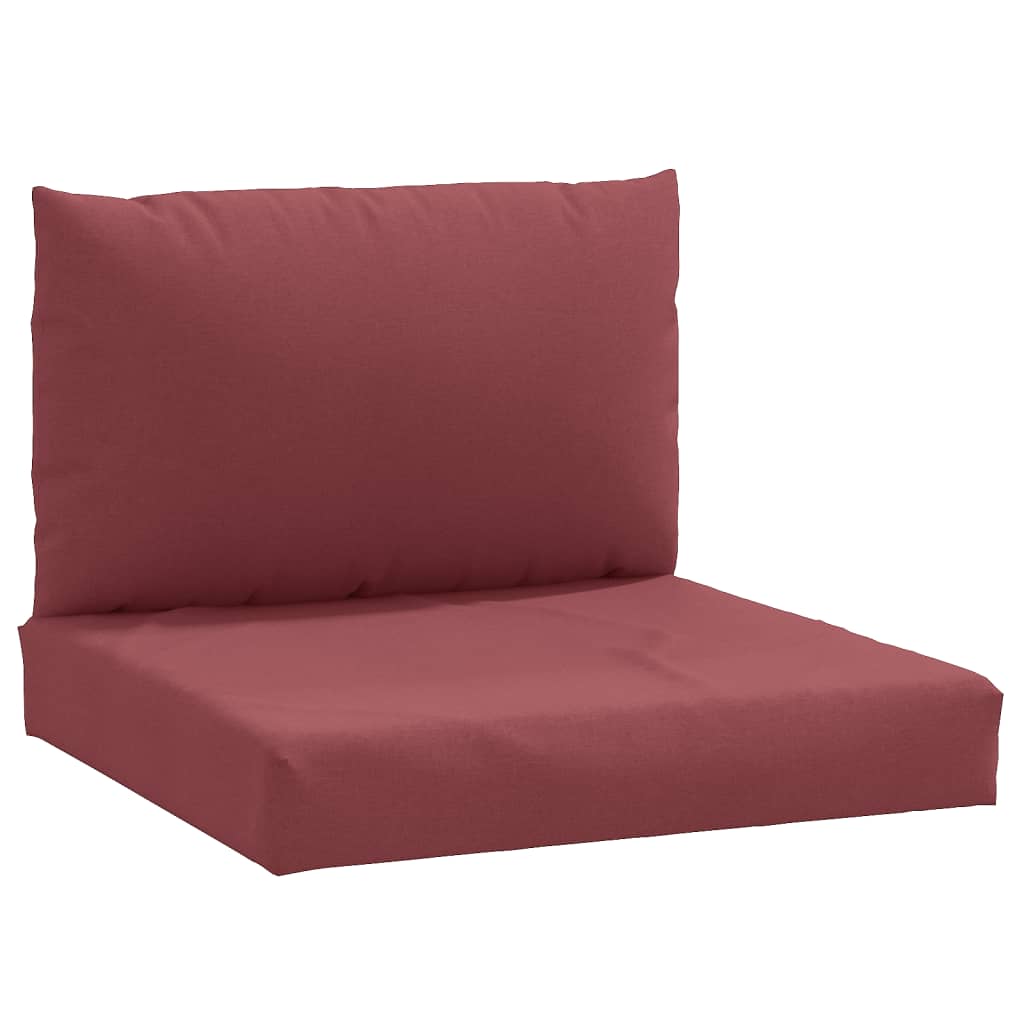 Vidaxl Pallet cushions 2 st fabric mixed wine red