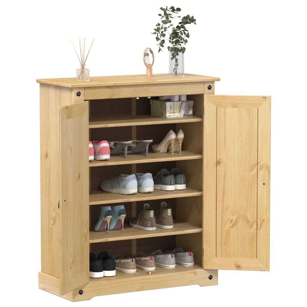 Vidaxl Shoe cabinet Corona 86x38.5x108 cm Solid pine