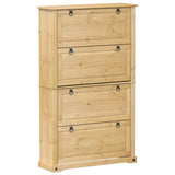 Vidaxl Shoe Cabinet Corona 99x32x163,5 cm pevná borovice