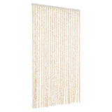 Vidaxl vliegengordijn 100x220 cm chenille beige en wit