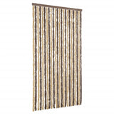 Vidaxl Fly Curtain 100x200 cm Chenille mørkebrun og beige