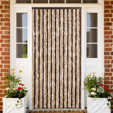 Vidaxl Fly Curtain 100x230 cm Chenille Beige och Light Brown