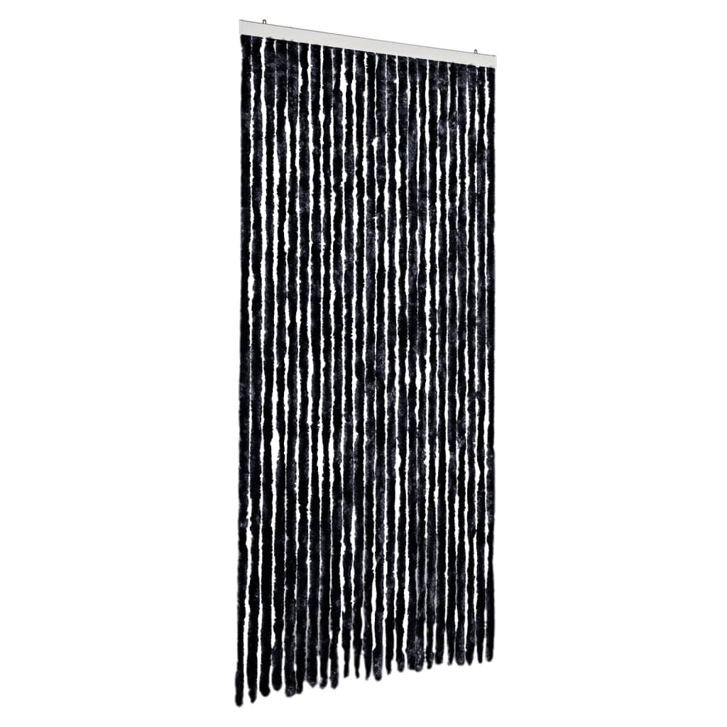 Vidaxl Fly Curtain 100x230 cm Chenille Anthracite -Colored