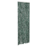 Vidaxl Fly Cundain 56x200 cm Chenille Green and White