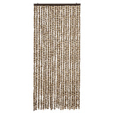 Vidaxl Fly Curtain 90x200 cm Chenille Beige og Brown