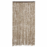 Vidaxl Fly Curtain 100x200 cm Chenille Beige og Brown