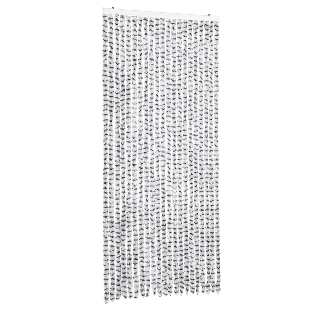 Vidaxl Fly Curtain 90x200 cm CHENILLE GREN ET GREY DROY