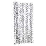 Vidaxl Fly curtain 100x200 cm Chenille light gray and dark gray