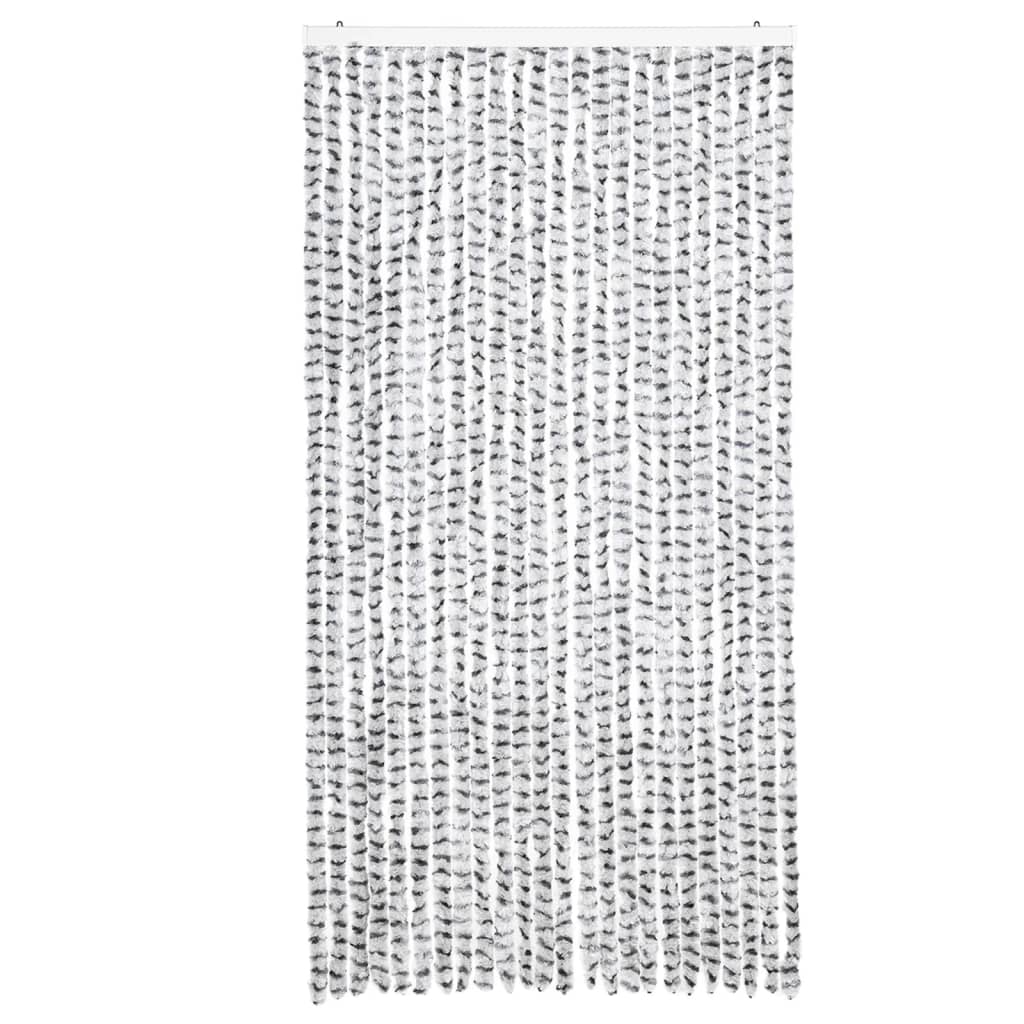 Vidaxl Fly curtain 100x200 cm Chenille light gray and dark gray