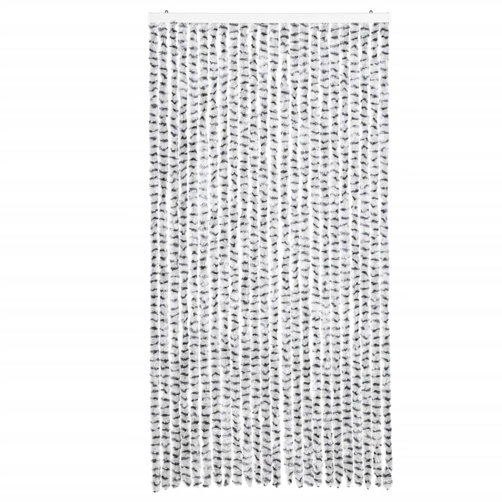 Vidaxl Fly curtain 100x230 cm Chenille light gray and dark gray