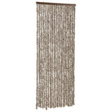 Vidaxl Fly curtain 56x200 cm Chenille taupe and white