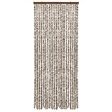 Vidaxl Fly Curtain 56x200 cm Chenille Taupe og White